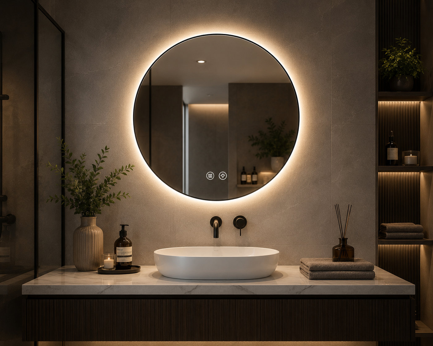 Smart LED Bathroom Mirror