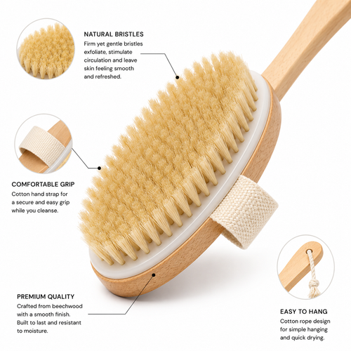 Long Handle Body &amp; Back Brush