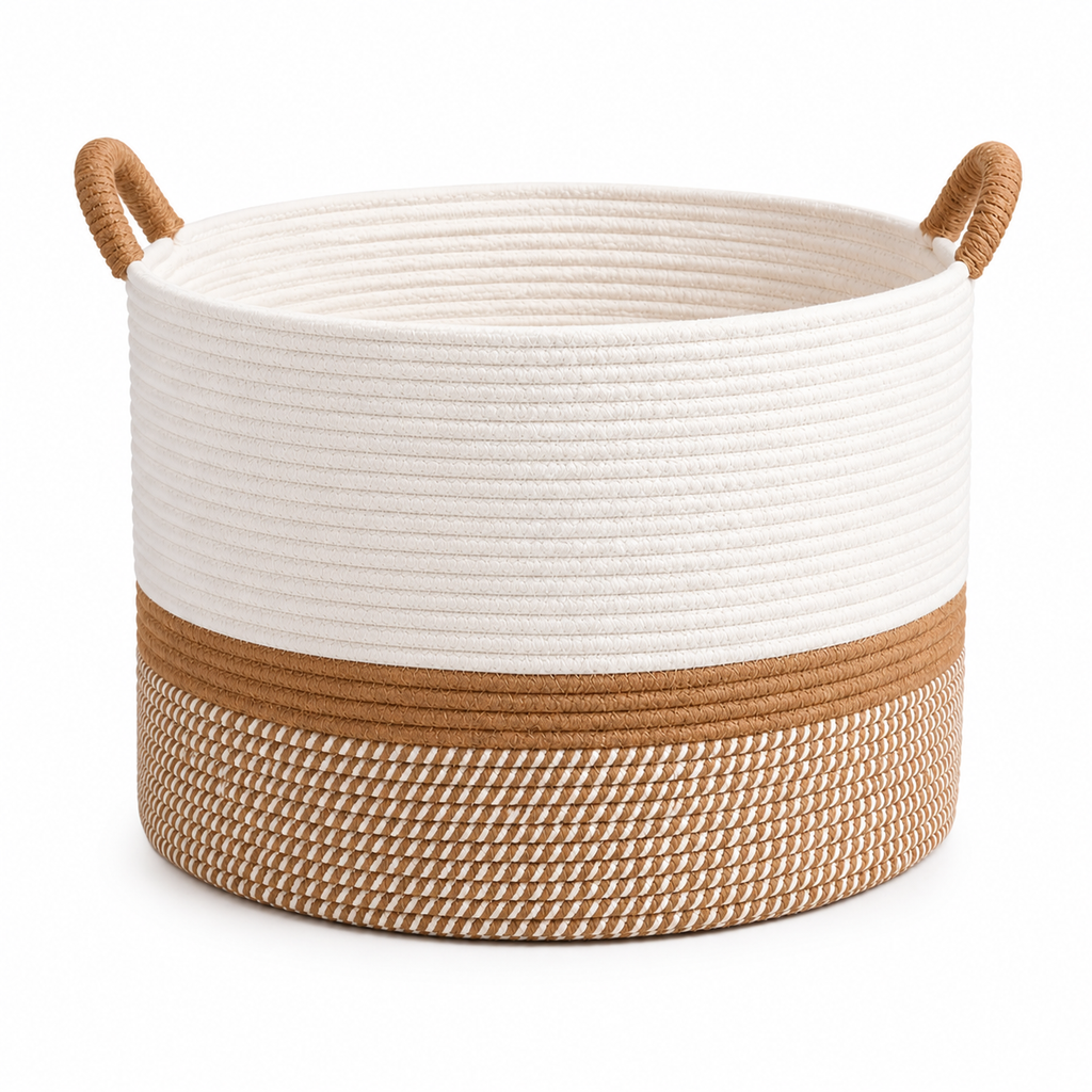 Cotton Bathroom Storage Basket