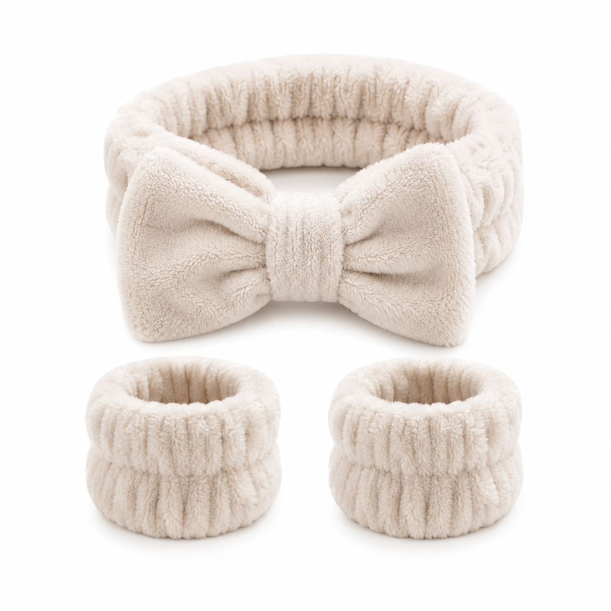 Spa Headband & Wristband Skincare Set