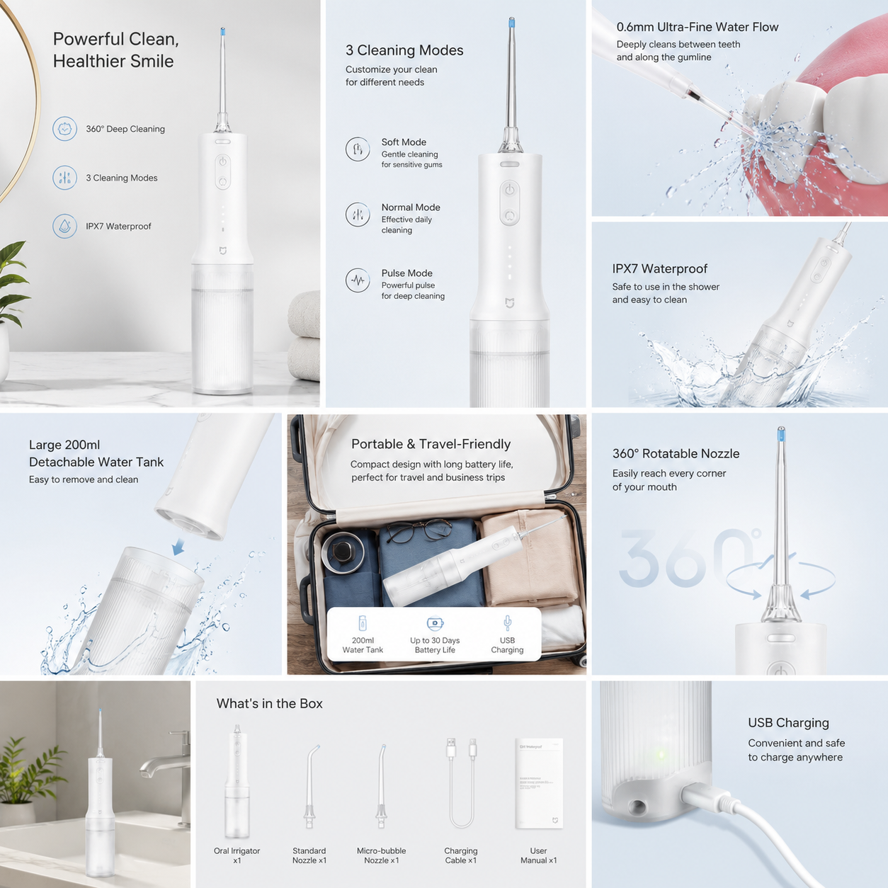 Portable Cordless Water Flosser