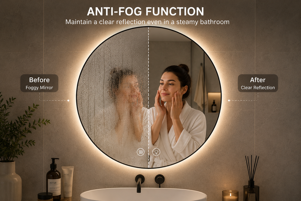 Smart LED Bathroom Mirror