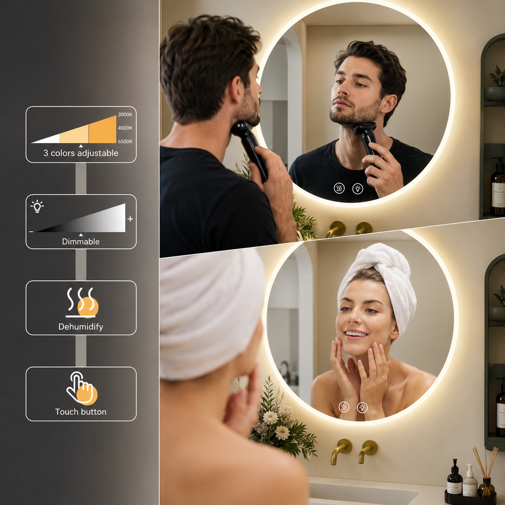 Smart LED Bathroom Mirror
