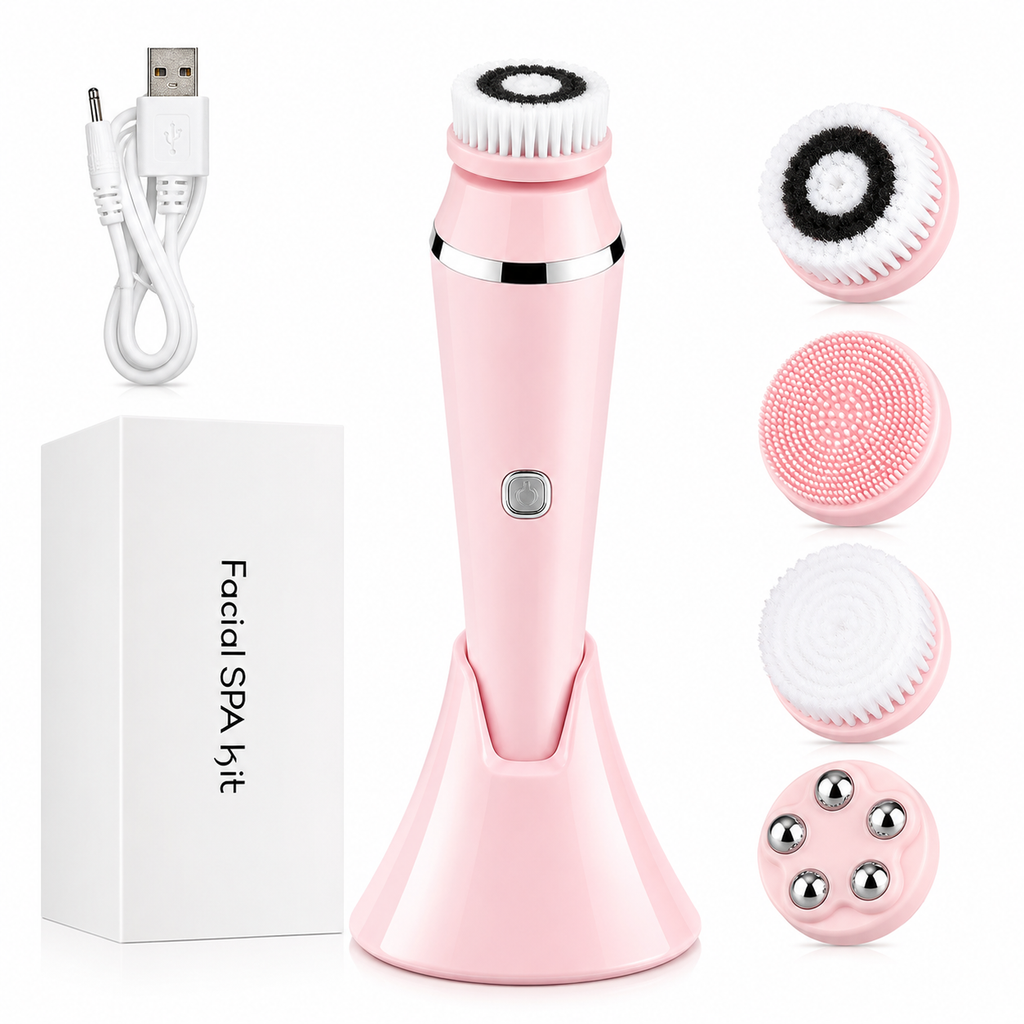 4-in-1 Facial Cleansing &amp; Massage Brush
