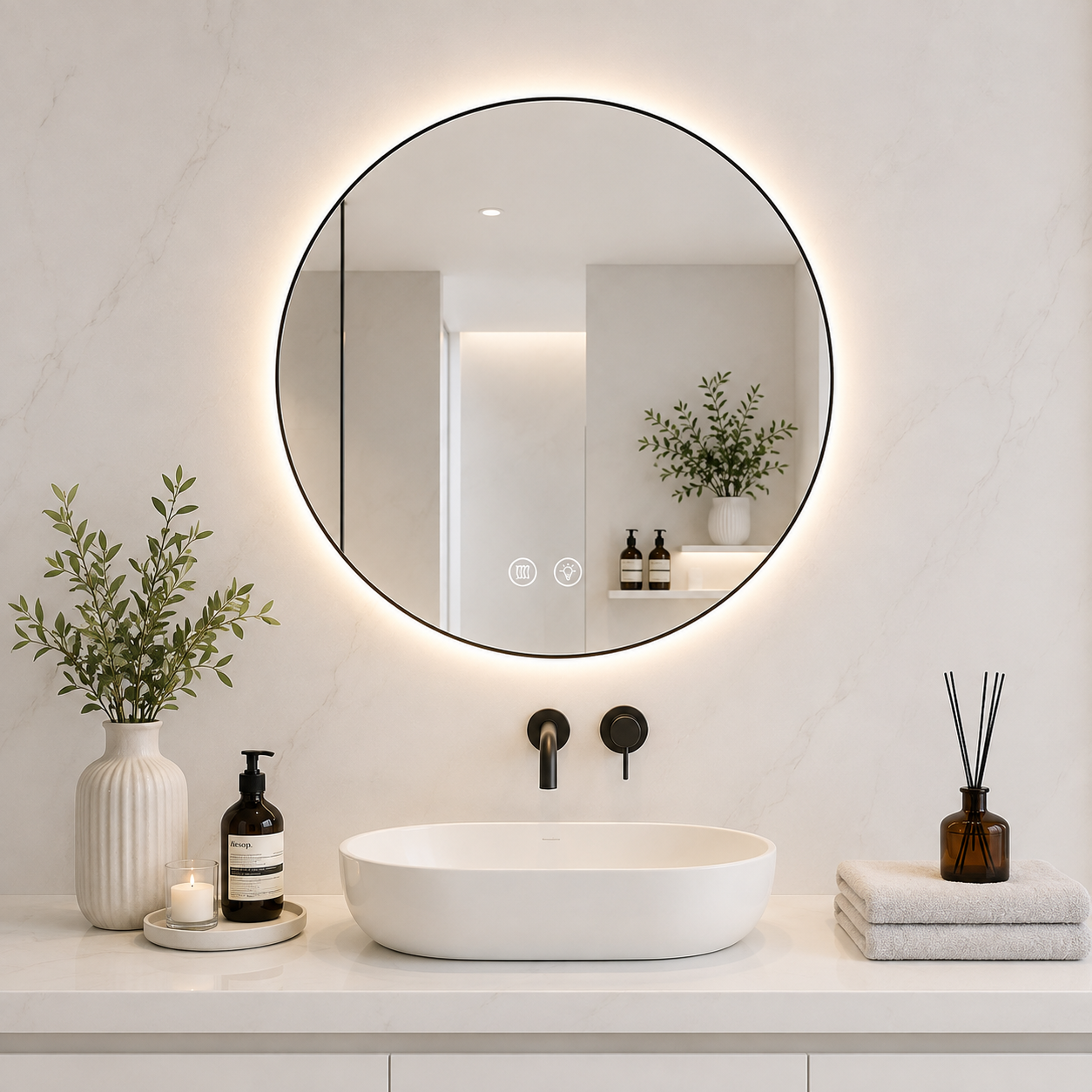 Smart LED Bathroom Mirror