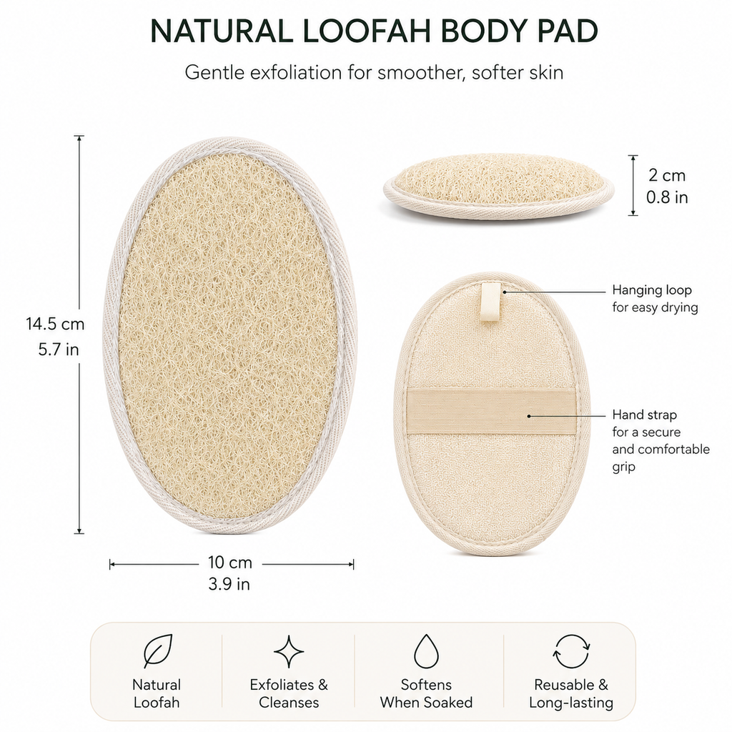 Natural Loofah Body Pad