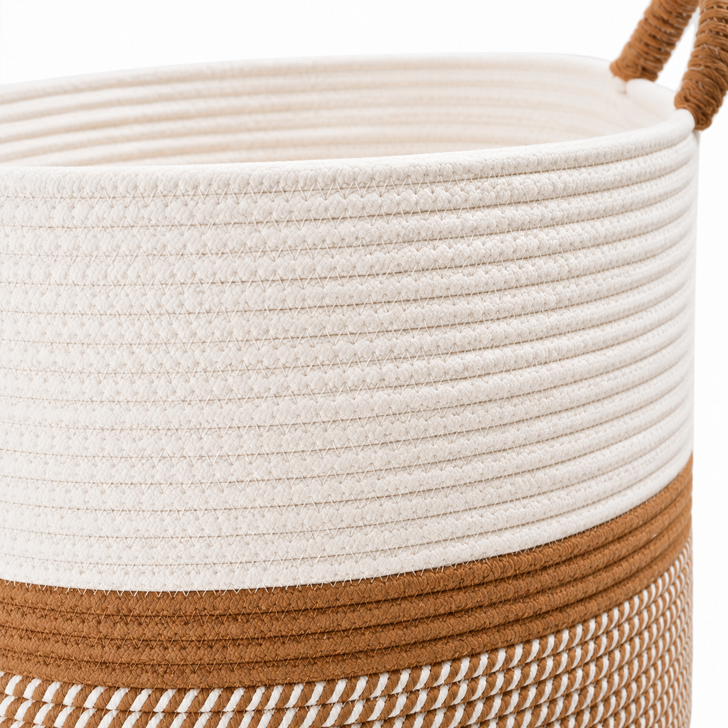 Cotton Bathroom Storage Basket