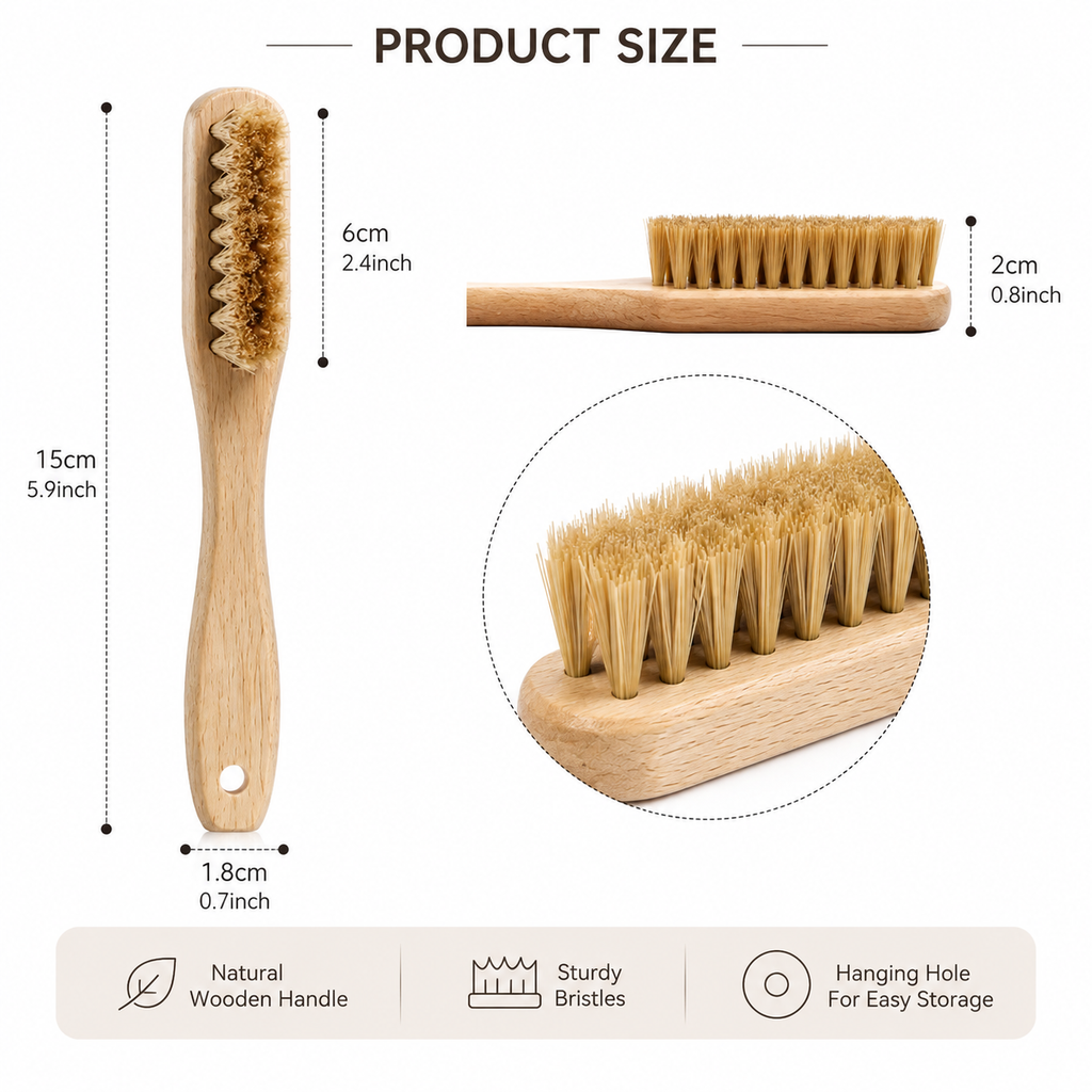 Wooden Nail & Hand Cleaning Brush