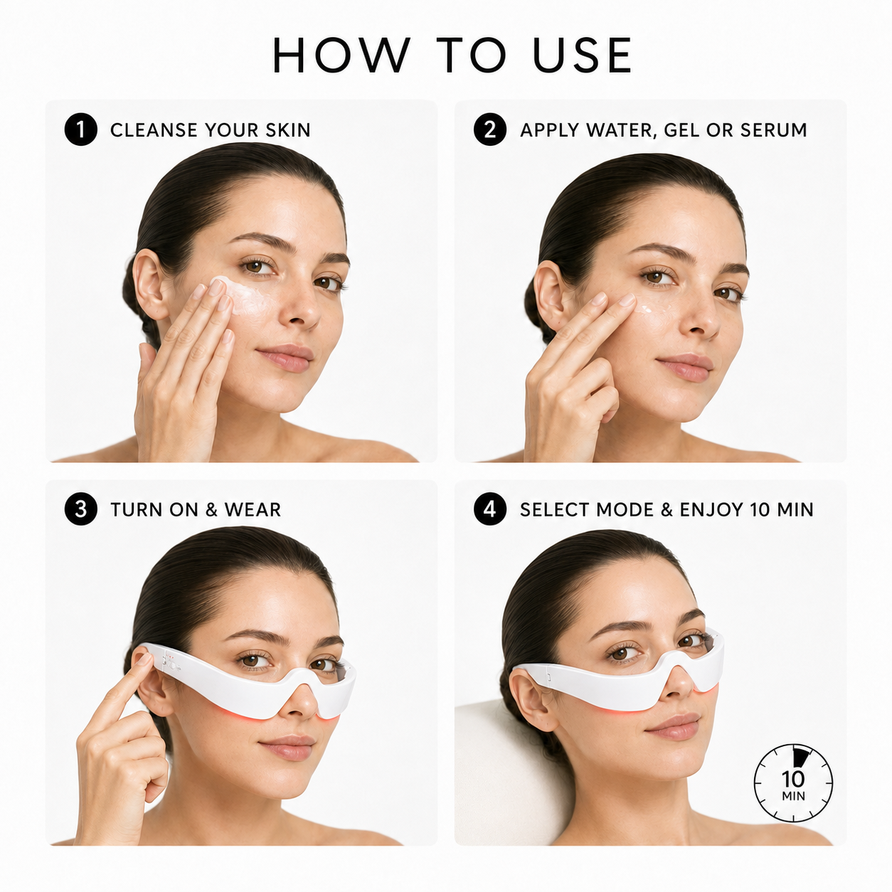 EMS & Red Light Under-Eye Care Device