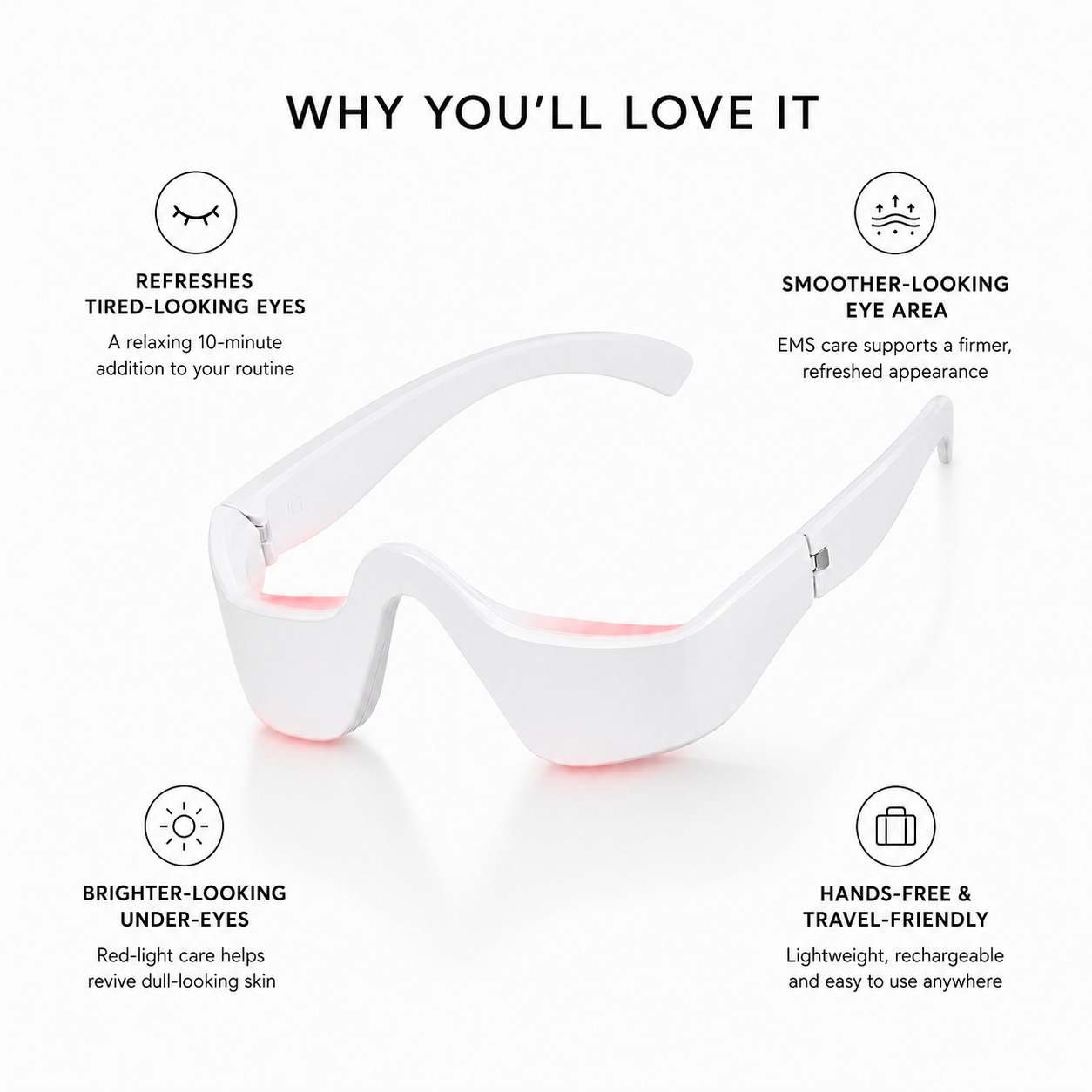 EMS & Red Light Under-Eye Care Device