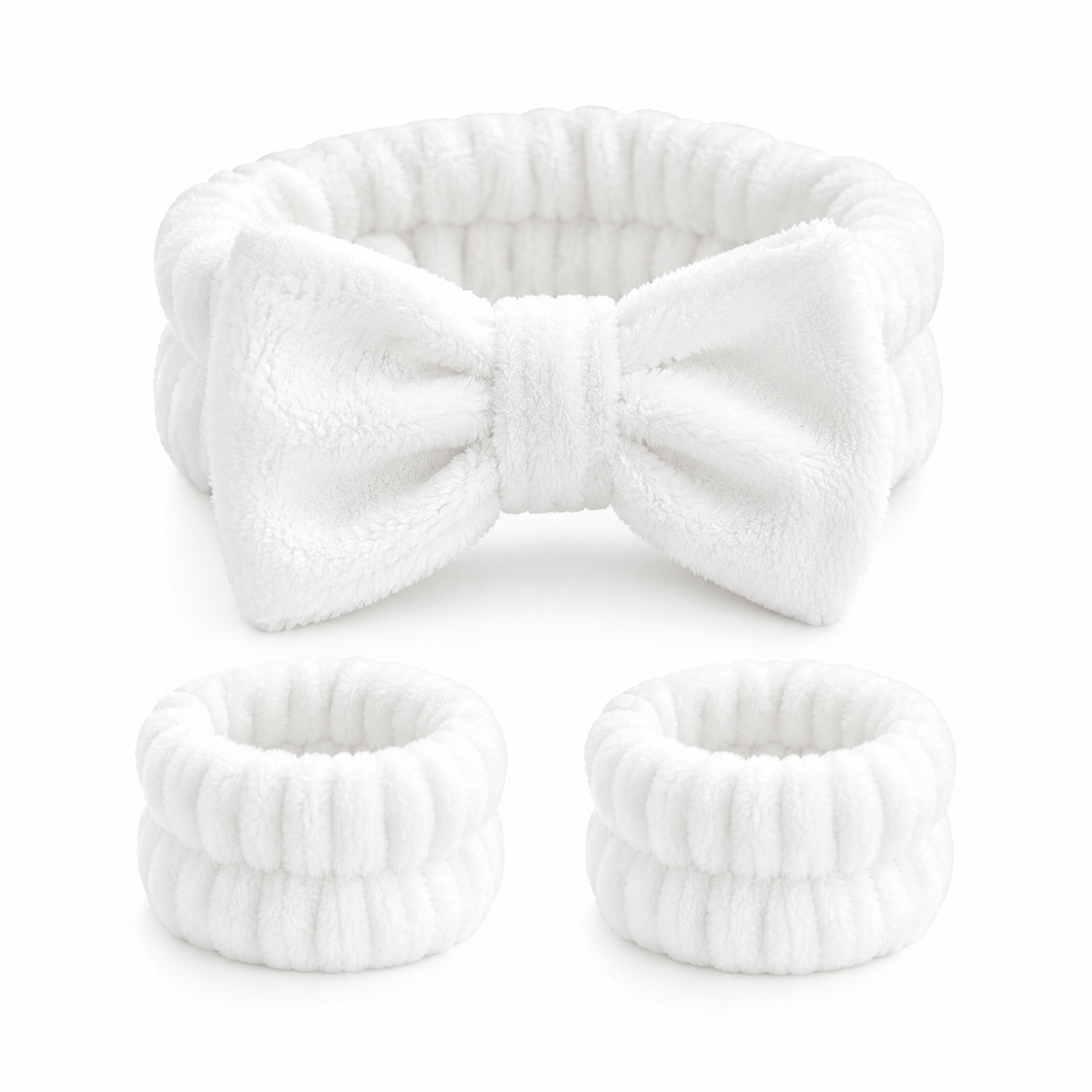 Spa Headband & Wristband Skincare Set