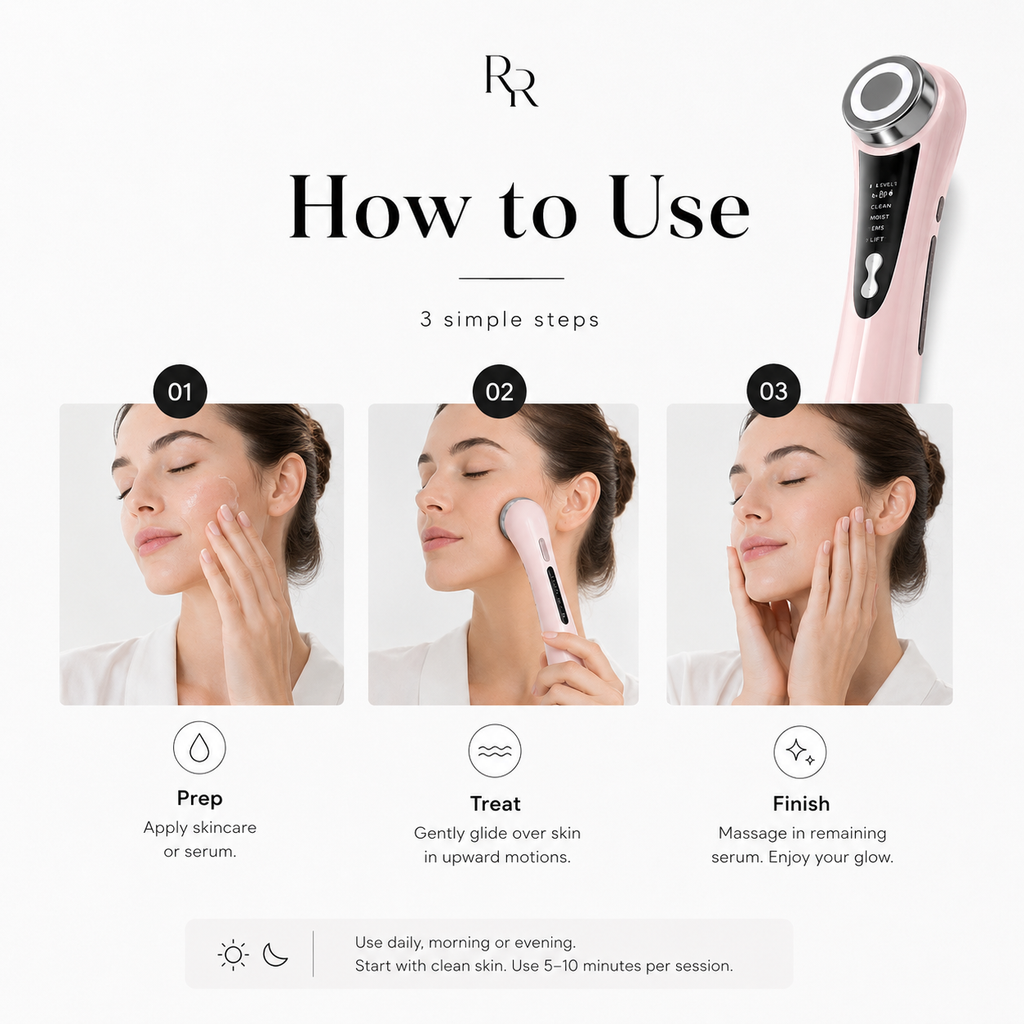 7-Mode LED &amp; EMS Facial Care Device