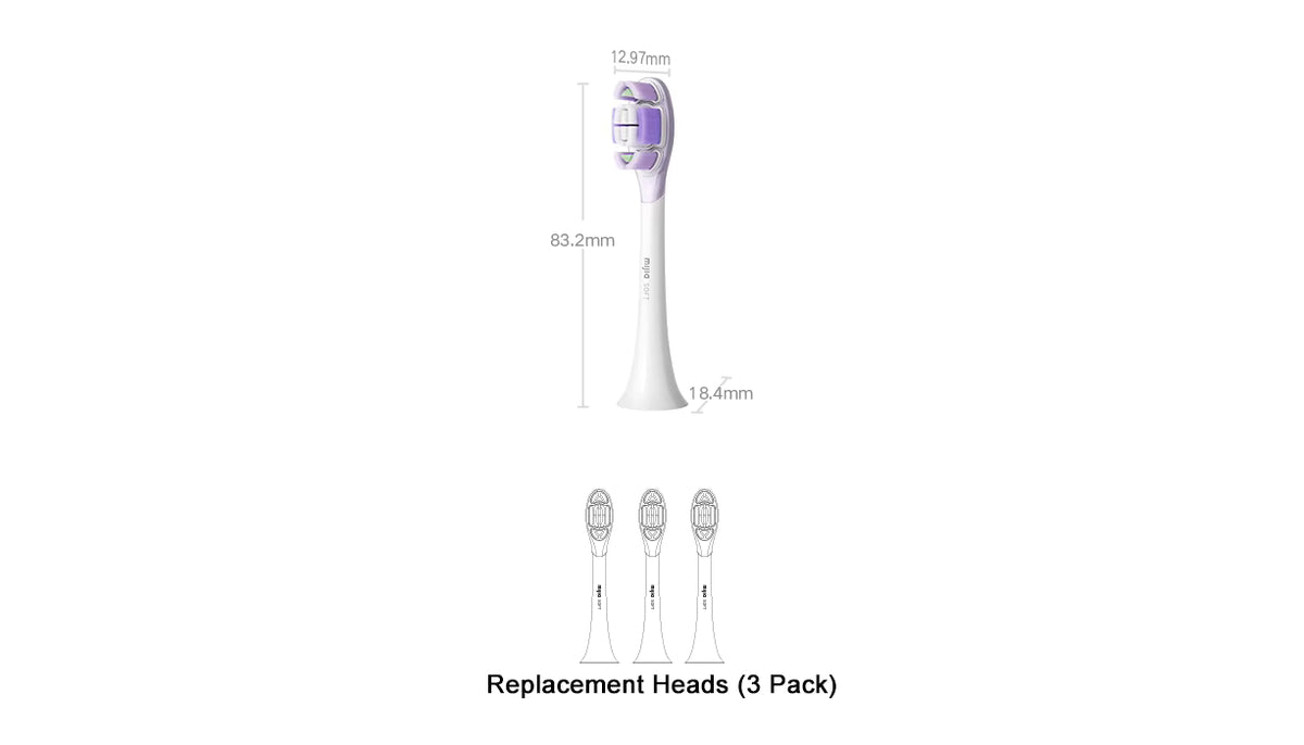 Replacement Toothbrush Heads (3-Pack)