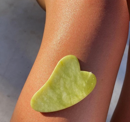 Premium Natural Jade Roller & Gua Sha Sculpting Set