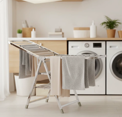 Foldable Stainless Steel Clothes Rack