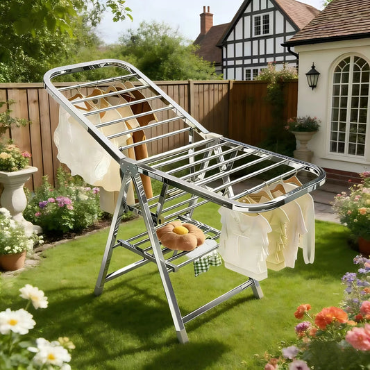Foldable Stainless Steel Clothes Rack