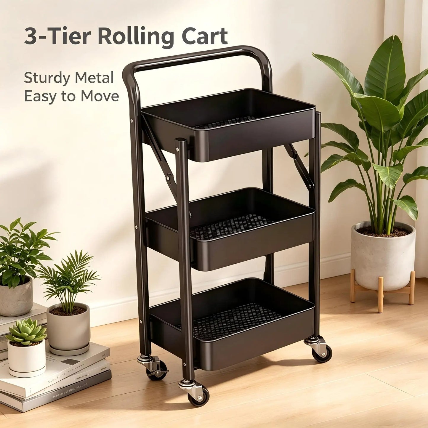 Multifunctional Trolley on Wheels (3 Levels)