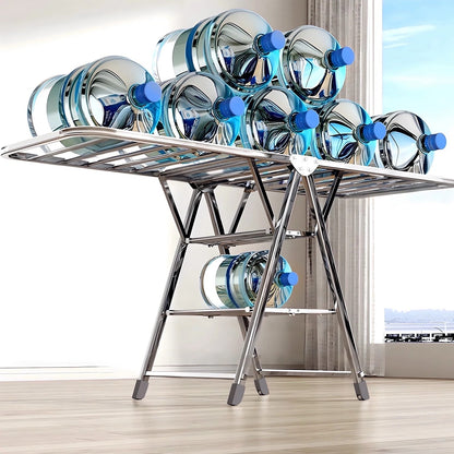 Foldable Stainless Steel Clothes Rack