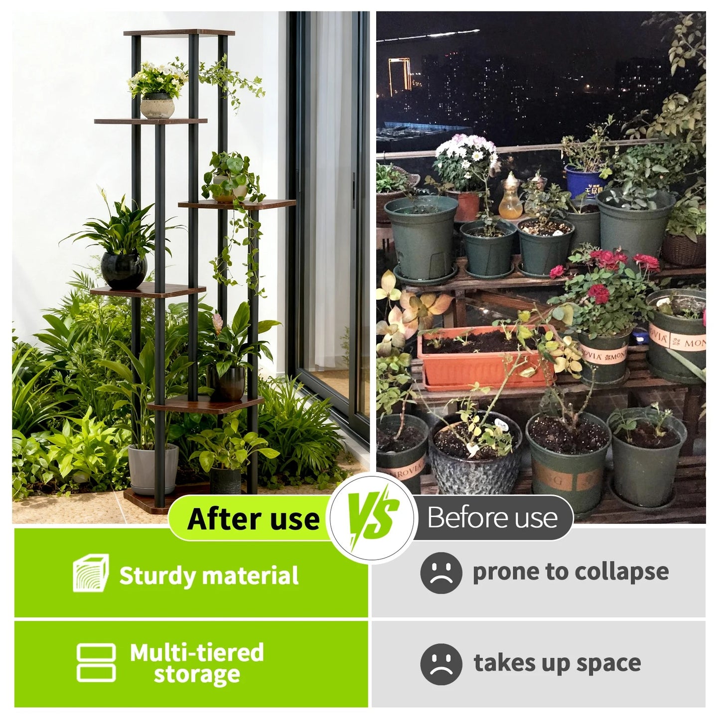 Multi-Tier Flower Pot Stand