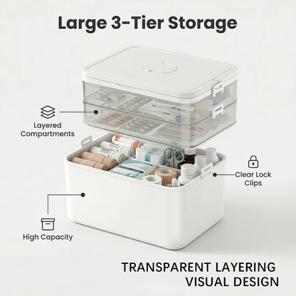3-Tier Medicine Storage Box